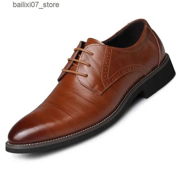 Dress Shoes Mens formal leather shoes black dotted toes mens outerwear party office business casual shoes Oxford shoes mens dress shoes L240