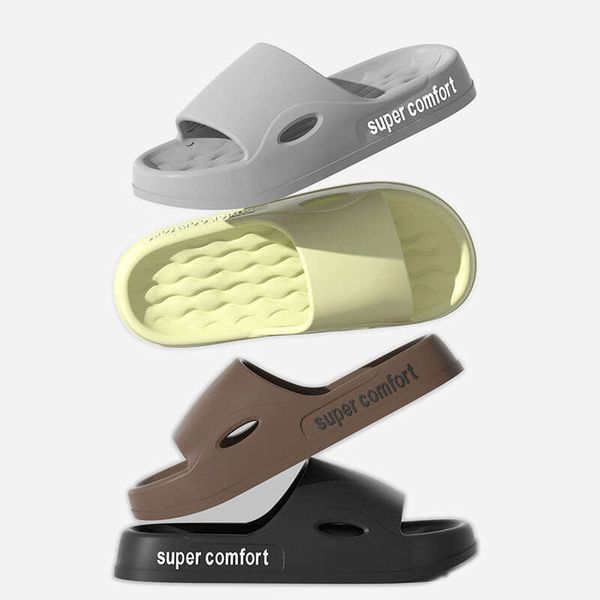Men&#039;s Women&#039;s Summer EVA Sandals Thick Soled Indoor Outdoor Wear Light Weight Anti-Slip Comfortable Home Bathroom Slippers