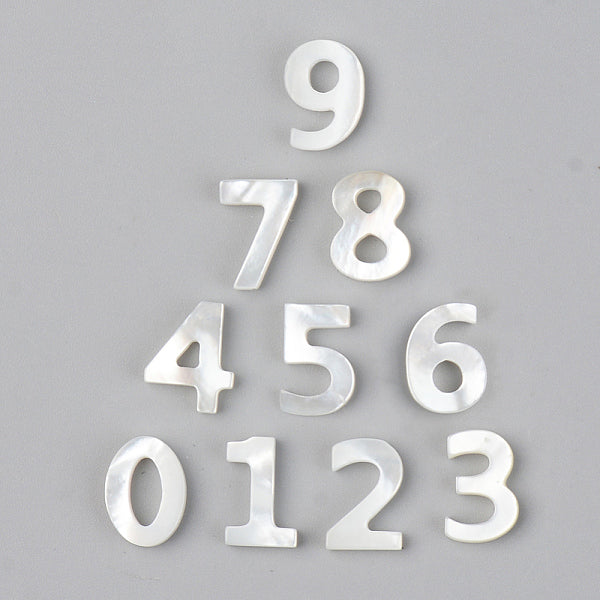 Charms in madreperla conchiglia bianca naturale