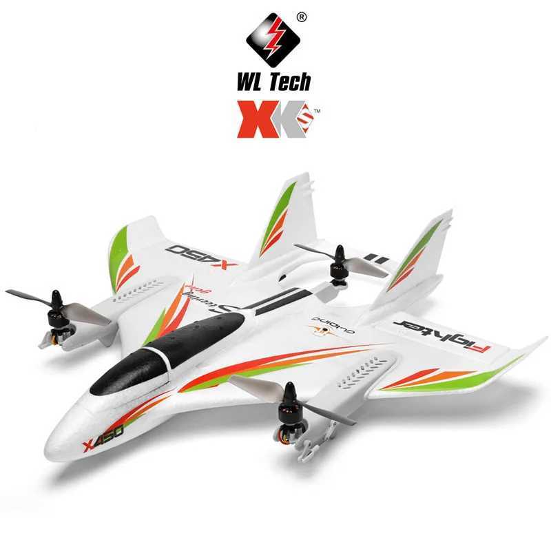 Wltoys Xks X450 Rc Airplane 24g Remote Contorl 3d 6g 6ch Fixed Wing Led Vertical Takeoff Rc Suitable For Beginners Glider Toy L250926C4AC