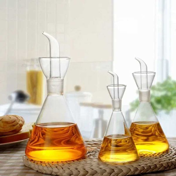 High borosilicate drip proof oil bottle household leak proof oil and vinegar pot kitchen soy sauce seasoning oil pot tool Y241202