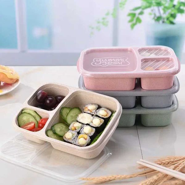 Separate lunch box Portable Bento Box Lunchbox Leakproof Food Container Microwave oven Dinnerware for StudentsT250108