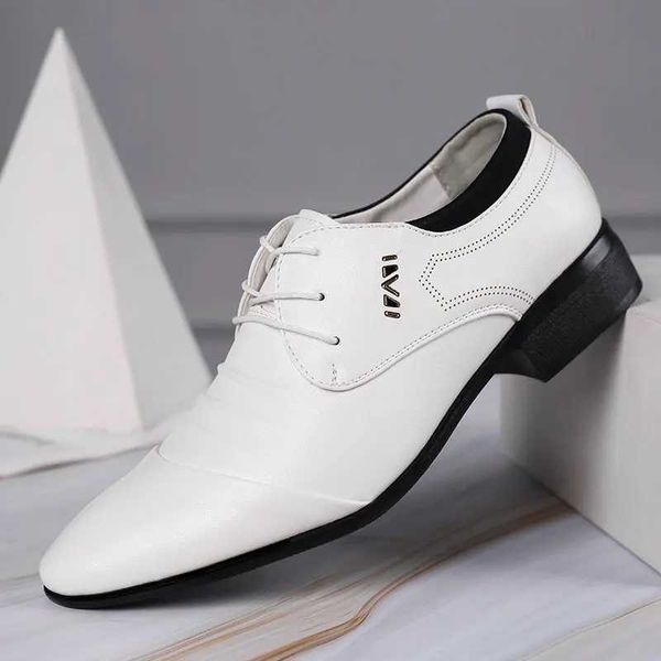 Brand Mens Leather Shoes Formal Shoes Mens Point Toe Business Mens Shoes Loafers High Quality Dress Shoes M Shoes Large Size 48 Y241030