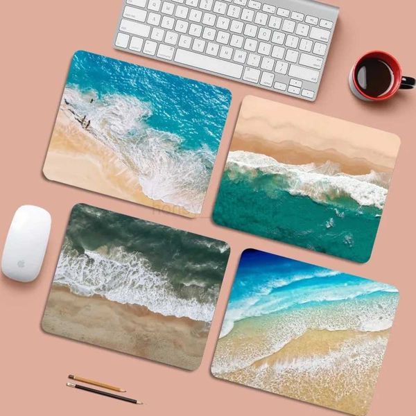 Ocean Wave Beach Mousepad 25x29cm Small Table Mat Student Mousepad Computer Keyboard Pad Games Pad Desk Mat for PC GamerM240802