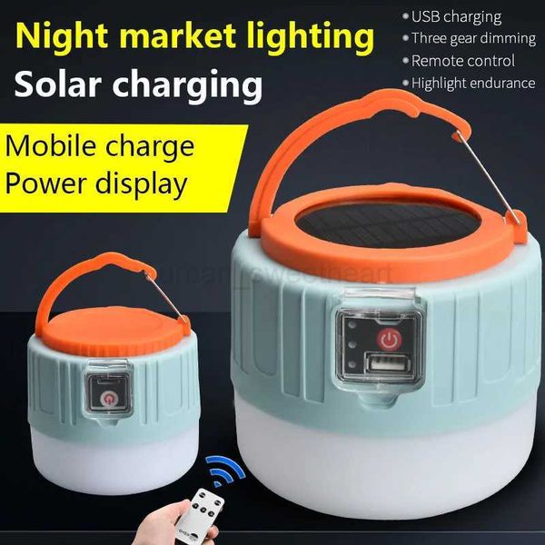 High Power Solar LED Camping Light USB Rechargeable Bulb For Outdoor Tent Lamp Portable Lantern Emergency Lights For campingCL240722