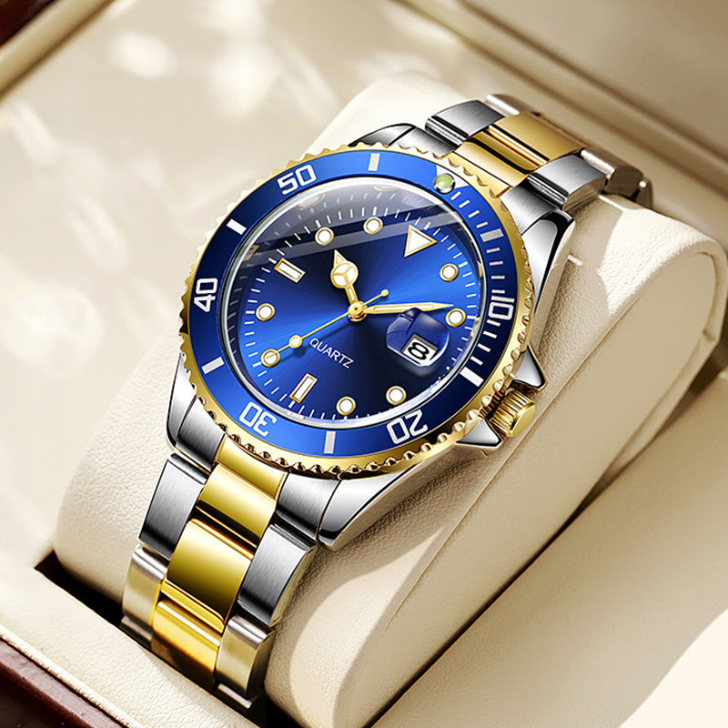 new mens watches Luxury wristwatches Fashion Black Dial With Watch Calendar Bracklet Folding Clasp Master quartz Men watch 41MM Chronograph Clock a1