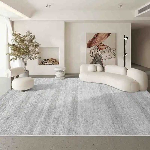 VIKAMA Japanese INS style decoration living room artificial cashmere washed back carpet striped bedroom anti slip and frost free bedding Y25