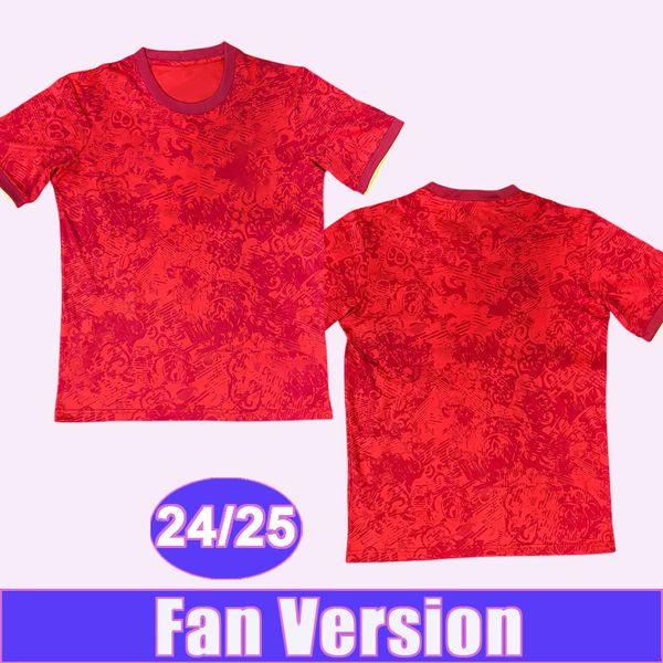 2024 25 Spain FABIAN PEDRI Mens Soccer Jerseys National Team MORATA Special Edition Red Football Shirts Short Sleeve Adult Uniforms