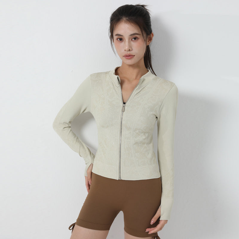 Womens Quick-Dry Athletic Coats: Lightweight Short Fit Outerwear with Ventilated Material & Enhanced Cuff Detailing