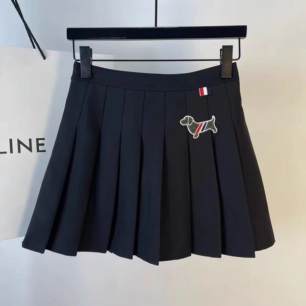 TB Woman Skirts Casual Dresses Designer Shorts Pleated Skirt High Waist Slim Short Skirt Outwears Spring Autumn Bottoms Dress S-L