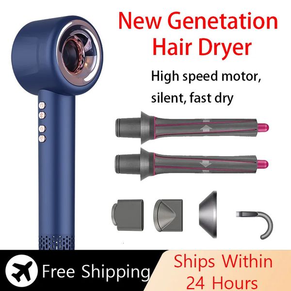 Leafless Ionic Hot & Cool Blow Dryer Negative Ion Technology for Smooth, Shiny Hair | 110V-240V Worldwide Voltage