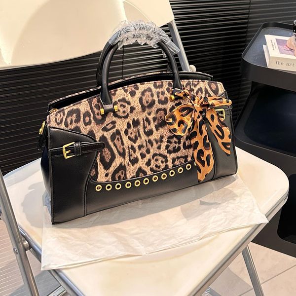 Leopard Print Boston Bags Totes Bag Travel bag Briefcases Women Handbags Shoulder Bag Luxury Designer Cross body Hobo Vintage Duffel Bags Sa