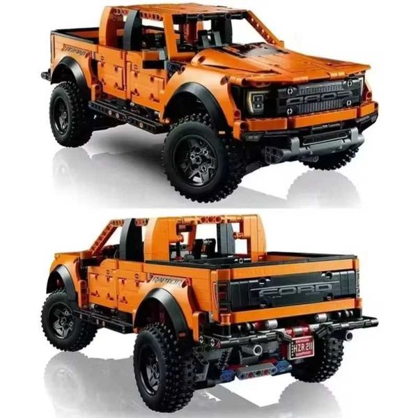 Blocks 1379Pcs Technical 42126 Ford Raptors F-150 pickup truck sports car building block racing model building block toy childrens gift Y241