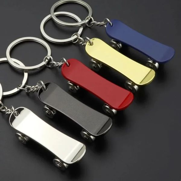 Party Favor Mini Skateboard Toy Removable Metal Keychain Scooter Gifts Keychains Chain Christmas Pendant Gifts