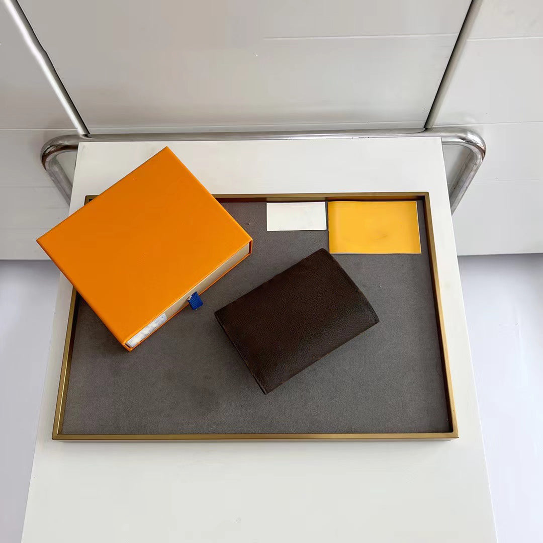 New Designer High Quality Men&#039;s and Women&#039;s Wallet Briefcase Fashion Genuine Leather Card Holder Wallet with box AAAAA