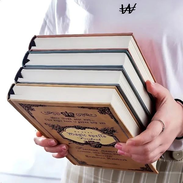 Vintage European Notebook Cute Korean Version Thickened Diary Ledger Student Stationery 241120