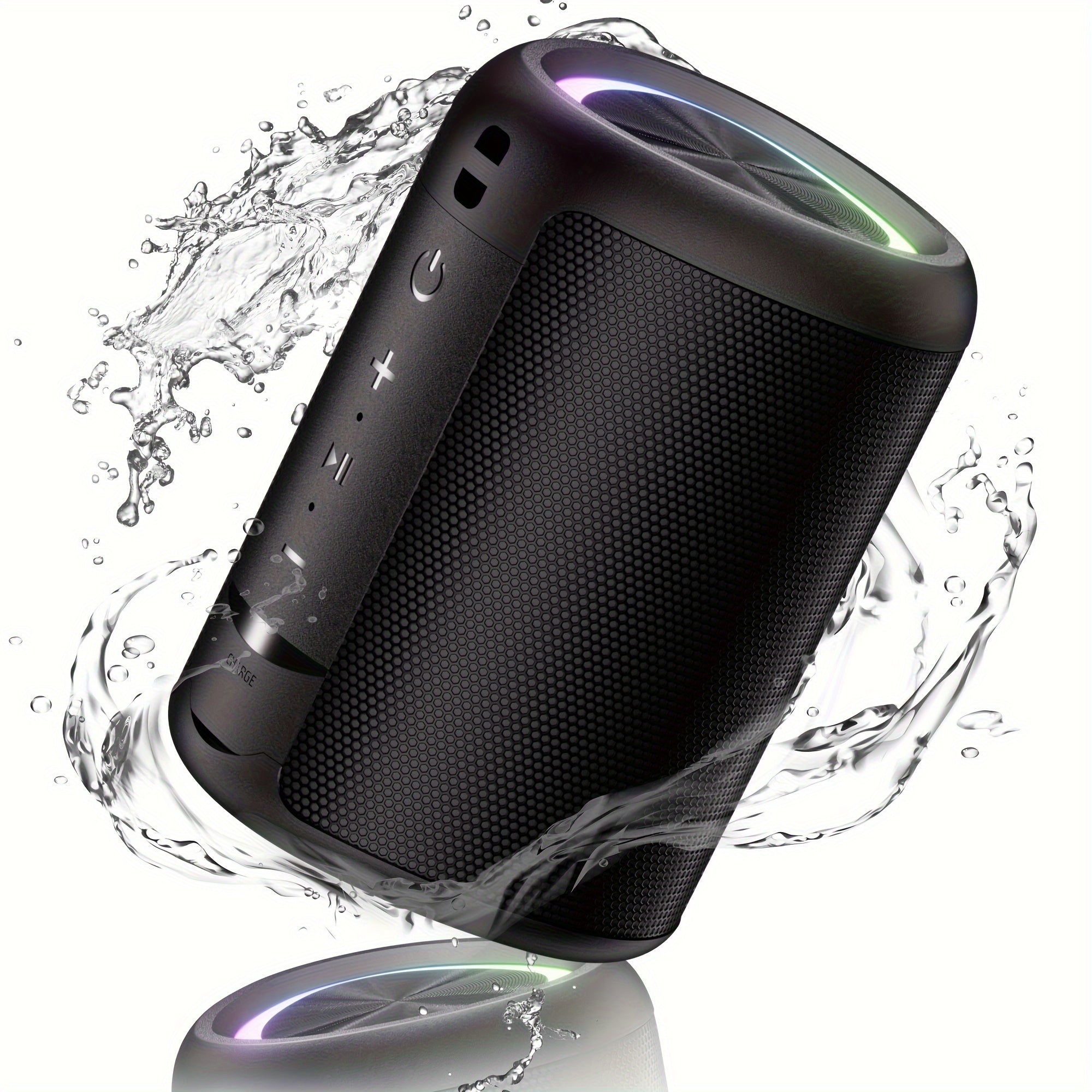 TEMU Wireless Speaker With , Portable Wireless, Up To 16h , Tws Pairing, Bt5.3, For Home-party-outdoor-beach, Electronic Gadgets, Birthday Gift