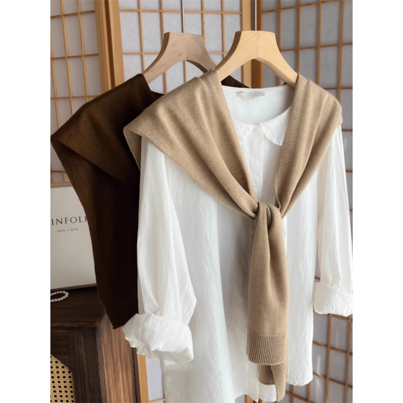 CL177525 new fashion high-end casual versatile shawl outerwear women&#039;s spring and summer thin air-conditioned room knitted shawl