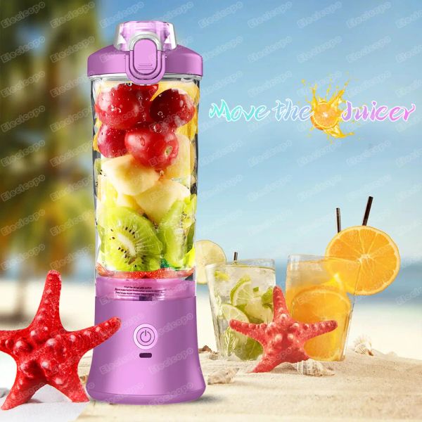Elecicopo Portable Blender Personal Size Blender for Shakes Smoothies with 6 Blades Mini Blender 20 Oz for Kitchen Home Travel