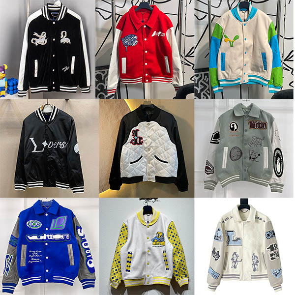 Top Qaulity Men Outerwear Coats Genuine Cowhide Sleeves Puffer Jackets Designer Varsity Jacket Oversized Athleisure US Size S-XL 133w