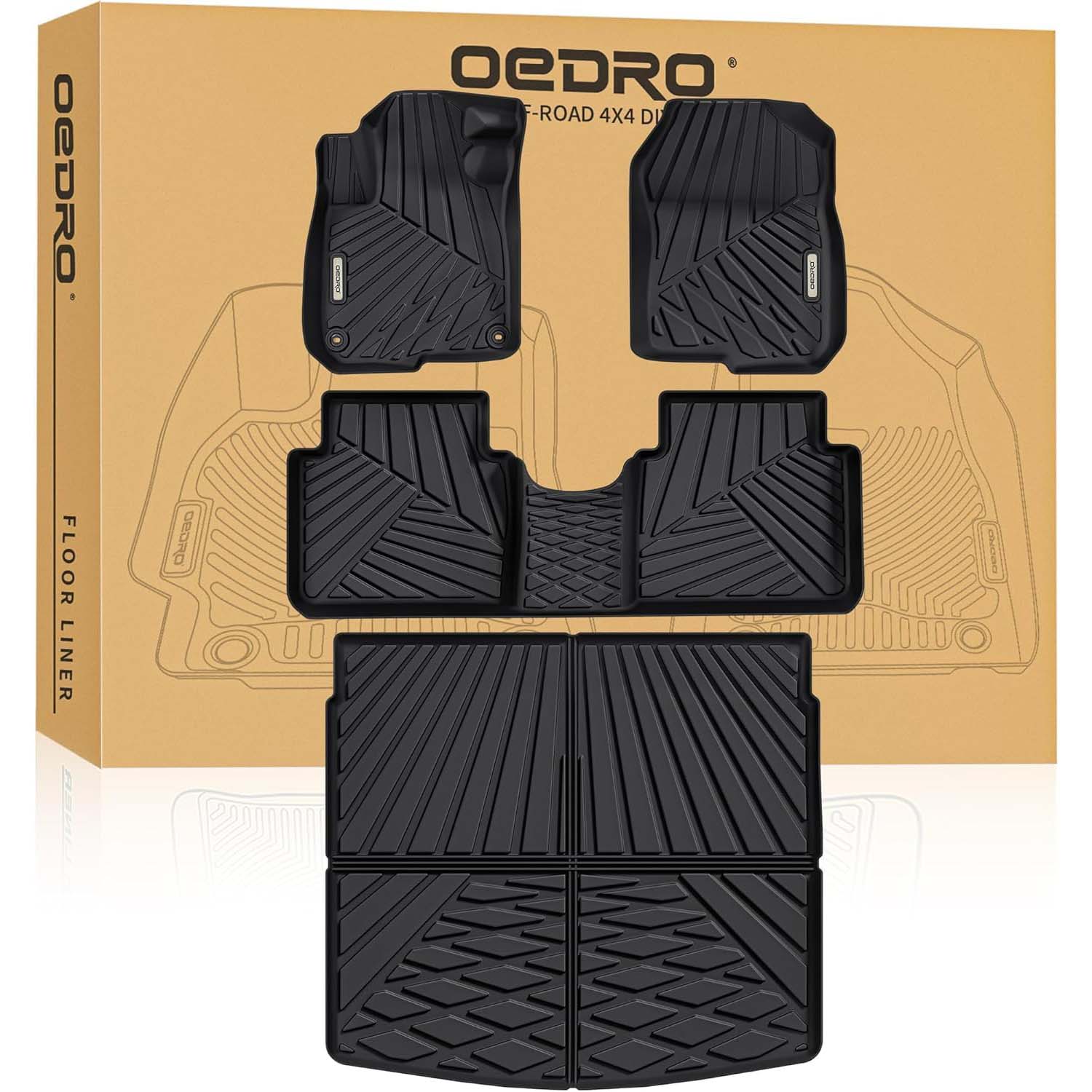 OEDRO  Floor Mats Cargo Liners Fit for 2017-2022 Honda CR-V : Custom Fit TPE All-Weather Liners & Cargo Mat Upgrade