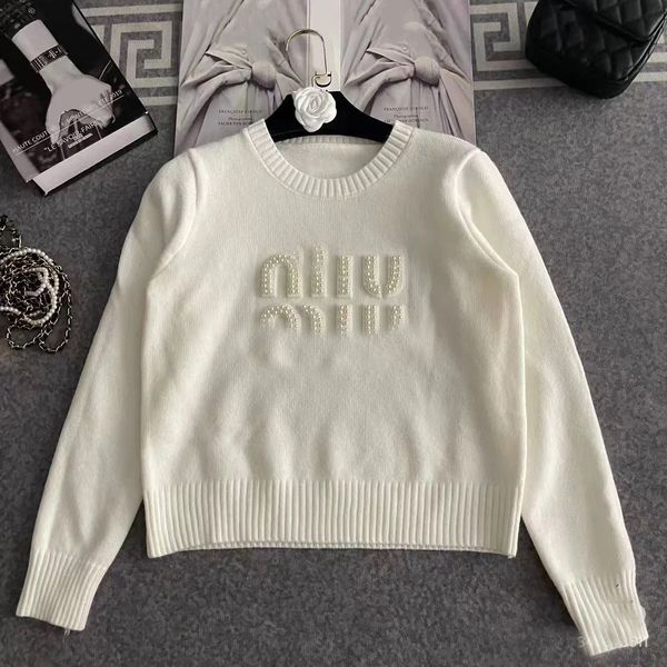 Designer womens sweaters Round neck knitting jacket fashion Pullover High End Jacquard sweater pure cotton Autumn winter letter knitwear hig