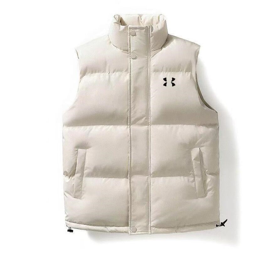 brand Men Vest Corduroy waistcoat winter stand-up collar sleeveless Designer jacket men&#039;s slim youth cotton waistcoat thick Vest