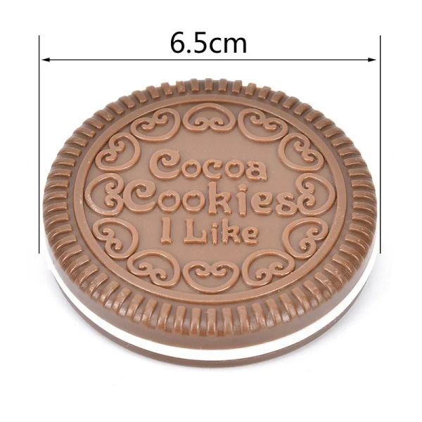 Mirrors Compact Mirrors Portable Biscuit Shape Makeup Cosmetic Folding Mirro rwith Comb Chocolate Cookie Mini Pocket Mirror With Comb Prince