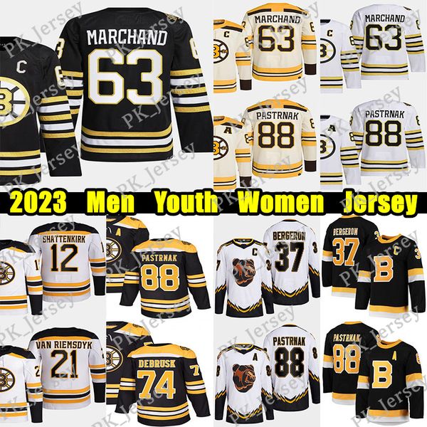 #88 David Pastrnak Reverse Retro hockey jersey #37 Patrice Bergeron Charlie McAvoy Jake DeBrusk Jeremy Swayman Brad Marchand Linus Ullmark 1