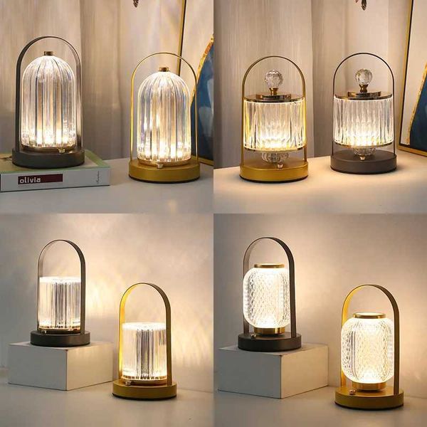 Metal Table Lamp Retro Creative Portable Night Light Ins Bar Counter Bedroom Living Room Bedside Atmosphere Small Night Lamp Z250211