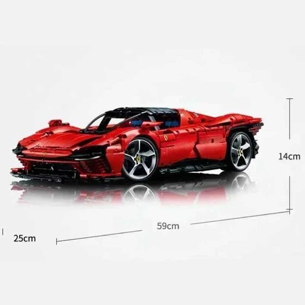 Blocks New Technology Daytona SP3 42143 Supercar Model Building Blocks Sports Car Toys Boys and Girls Childrens Birthday Gifts y240920