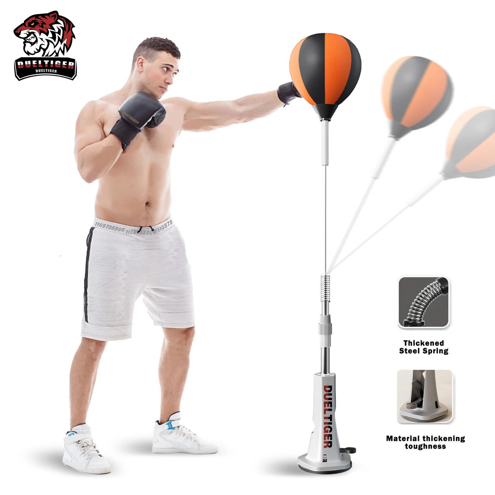 Inflatable boxing reflex bag for reaction aiming and agility training One click installation punching home fitness equipment 250326