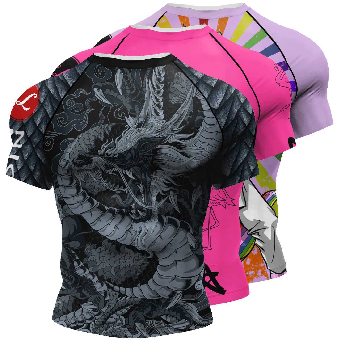 Men&#039;s T-Shirts CODY LUNDIN Men Sports Grappling T-shirt Men Sublimation BJJ Rash Guard Compression No Gi Jiu Jitsu Rashguard for MMA Clothes z2