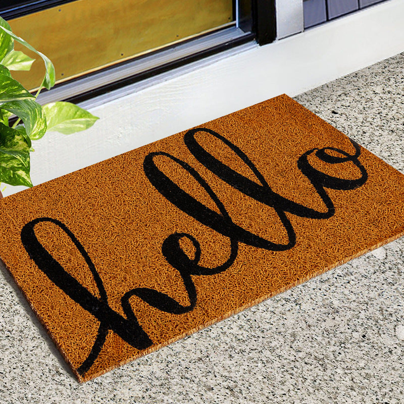 Imitation coconut palm entrance silk ring door mat, entrance mat, non slip floor mat, PVC household carpet mat
