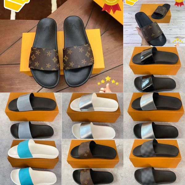 New Classic 2024 WATERFRONT Slipper Summer Outdoors Womens Beach Rubber Sandal S Designer Mules Sandale Casual Shoes Mens Slides Travel Pool