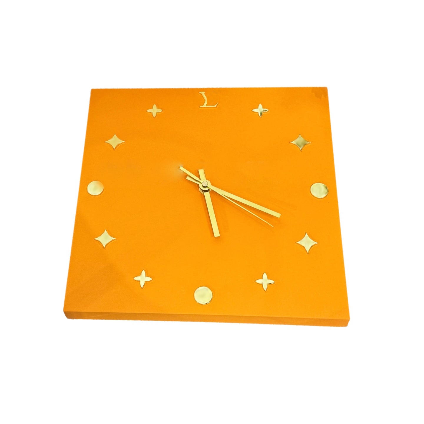 ILIVI Monogram Designer Customizable Luxury Wooden Wall Clock - Grand Scale Artisanal Design for Home Decor