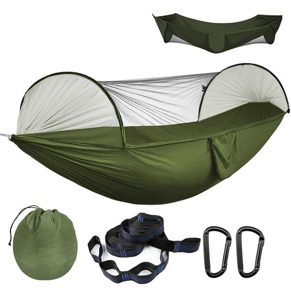 Cam Hammock with Mosquito Net Pop-Up Light Portab Outdoor Parachute Hammocks Swing Se Hammock Cam StuffXJ241119