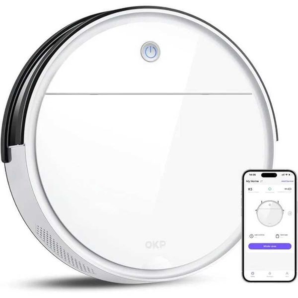 Vacuum Cleaners OKP WiFi-App-Alexa robot vacuum cleaner with scheduling efficient filtration system self charging H240710