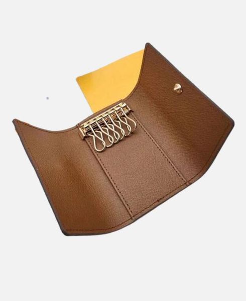 wholesale Key Wallet women 6 keys holder purse Luxury leather men card holders Imitation wallets Top Quality Hasp Interior Chain pochette lo