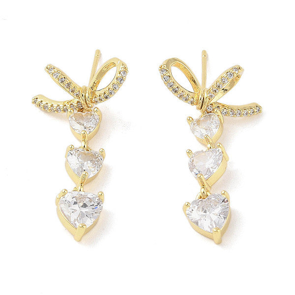 Boucles d'oreilles pendantes en laiton