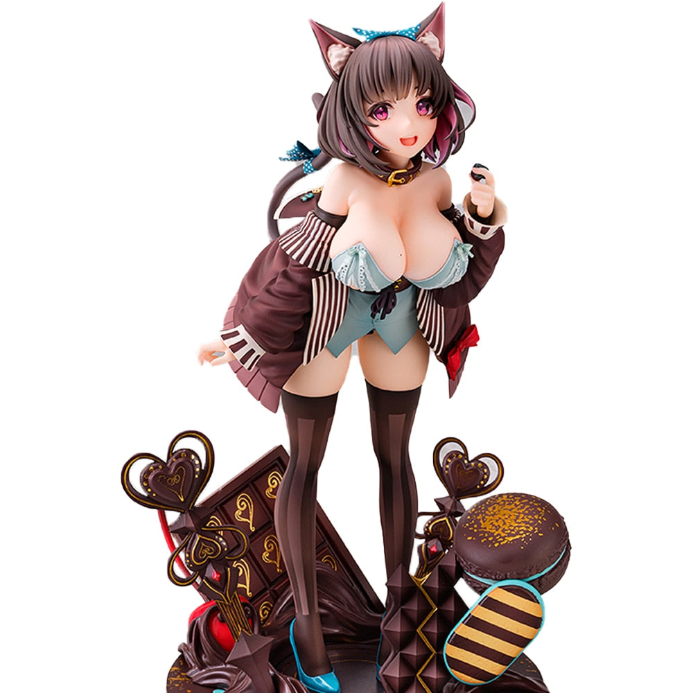 Anime Manga Native Japanese Girl Anime Figure Mauve Kawaii Catwoman Ver. Pvc Action Figurine Adult Model Toys Desk Home Decoration