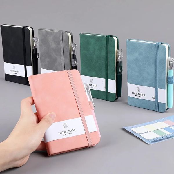 A6A7 Pocket Notepad Sketchbook Portable 100 Sheets Mini Notebook Not Drop Pages 5 Colors Notebooks And Journals 250116