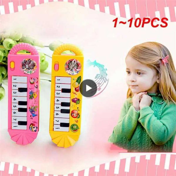 1~10PCS Baby Musical Toy Portable Kids Piano Keyboard Battery Powered Plastic Music Instrument Early Educational Toys Y240813