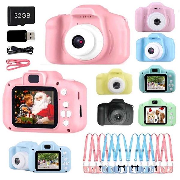 Mini Children Kids Camera Educational Toys For Kids Children Gifts Birthday Gift Digital Camera 1080P Projection Video CameraM240803