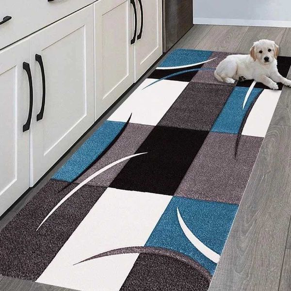 Modern Kitchen Mat Entrance Doormat Bedroom Mat Hallway Long Carpet for Living Room Bathroom Non-Slip Floor Mat Foot CarpetC250102