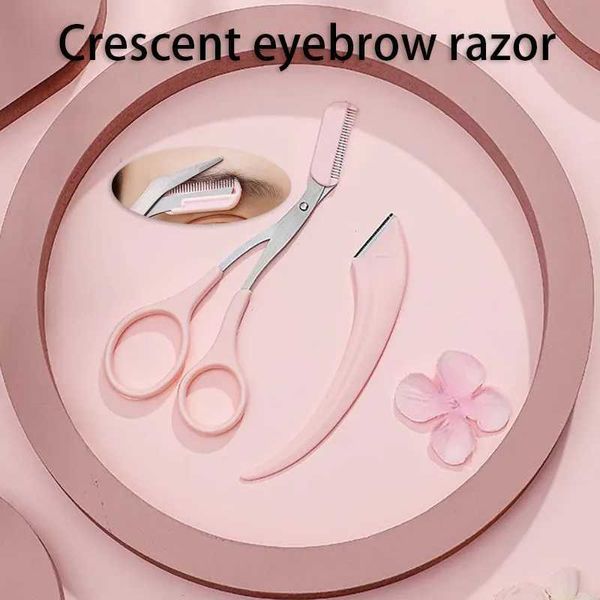 ro Ml Razor Safe Crescent Eyebrow Razor Valla Scissors With Cb Eyebrow Shaver For Hair Removal Shaving Z250109