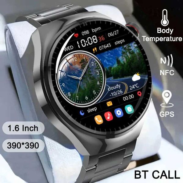 LEMFO Y13 smart watch 1.6inch smartwatch men Compass NFC GPS Health Monitoring Voice Assistant Temperature sport watches M240824