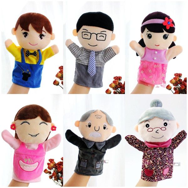 2024 Creative Animal Series Hand Doll Toys, Animal Gloves, Mouth Active Plush Doll Covers, Dolls on Hand, Kindergarten Early Education Props