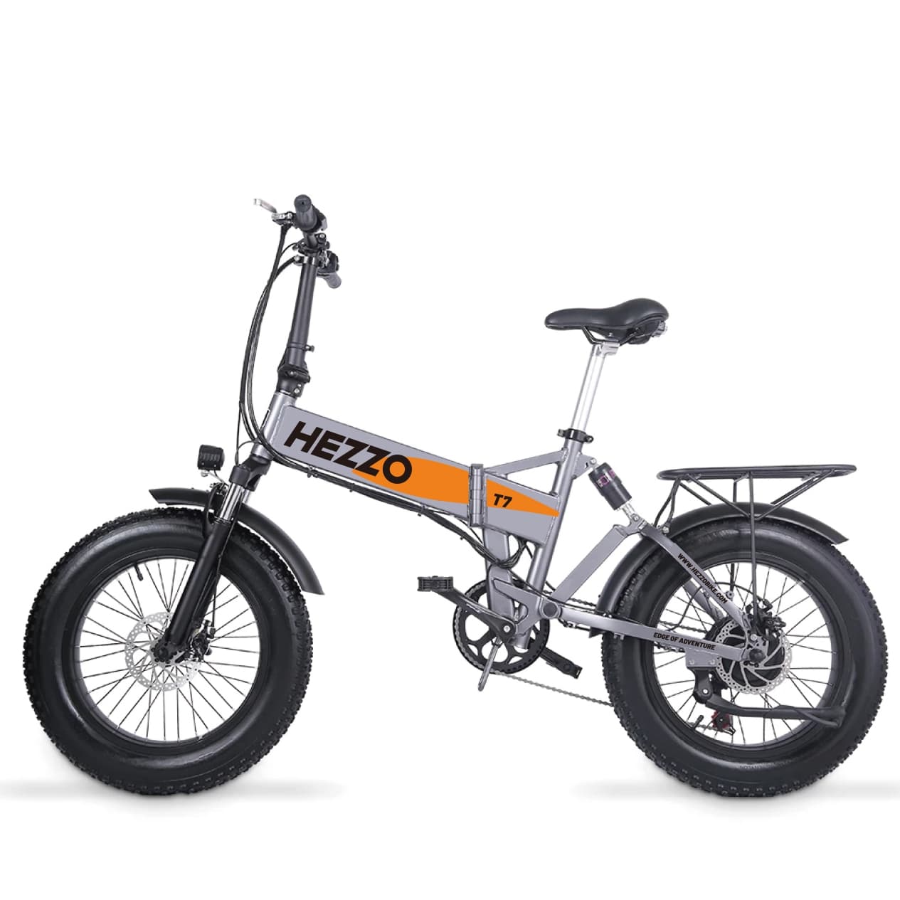 High Performance HEZZO T7 Foldable Fat Ebike 48V 750W Off Road Electric Hybrid Bike Folding Electric Bicycle 80NM 20inch FatTire Aluminum Alloy Ebik