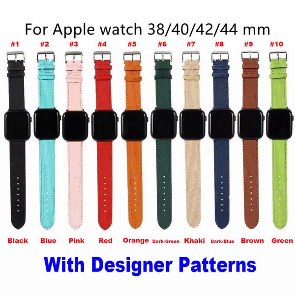 PU Leather C Designer Straps For Apple Watch 10 9 8 7 6 5 4 3 2 1 smartwatch wristband Sport bracelet iWatch 9 SE 8 49MM 46MM 45mm 41mm 38mm
